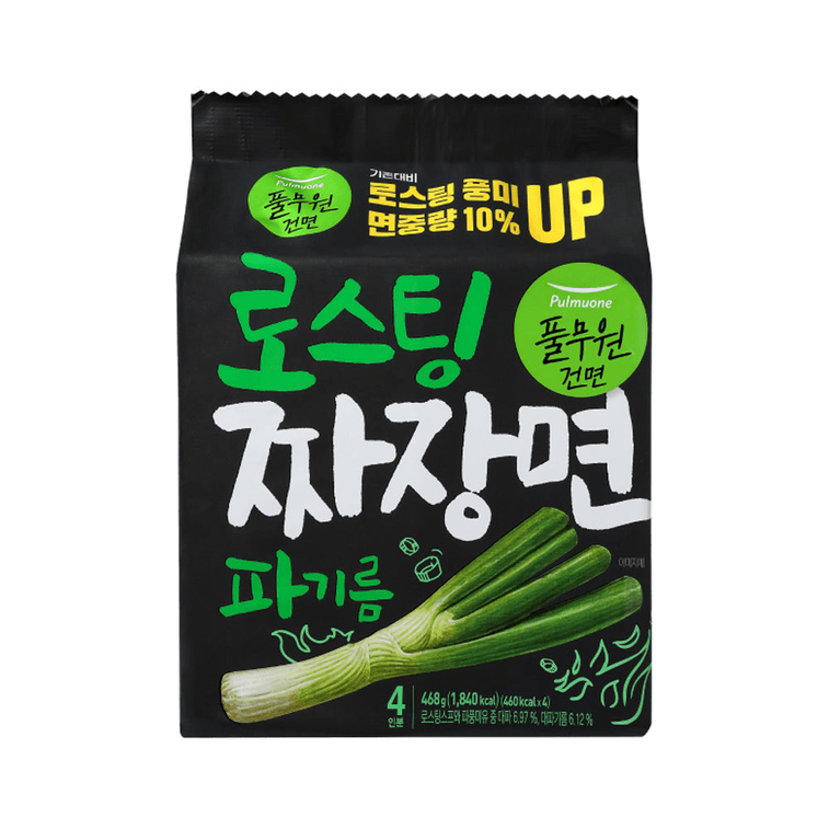 PULMUONE DRIED NOODLES ROASTED JAJANGMYEON ONION OIL 105g*4