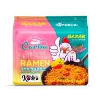 GARAK Carbo Hot Chicken Flavor Stir-fry Ramen - 138g × 20 pack format
