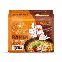 GARAK Chicken Flavor Soup Ramen - 121g × 20 pack format