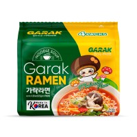 GARAK Mushroom Flavor Ramen - 122g × 4p × 8 pack format