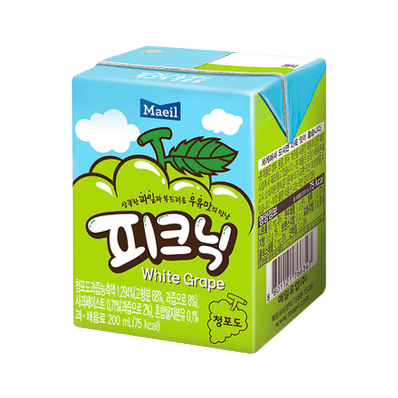 MAEIL Picnic Juice White Grape 200ml x 24